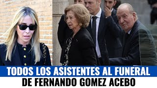 🔴TODAS LAS IMAGENES de los ASISTENTES al FUNERAL de FERNANDO GOMEZ ACEBO [upl. by Frohne]