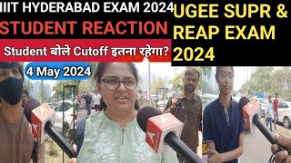 IIIT HYDERABAD EXAM review 4 May 2024IIIT HYDERABAD EXAM analysis today 2024 [upl. by Haridan]