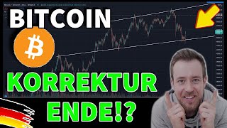 BITCOIN UPDATE  KORREKTUR ENDE bitcoin chartanalyse deutsch [upl. by Qifar]