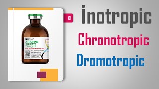 inotropic  chronotropic  dromotropic medication علم الأدوية [upl. by Aylmer]