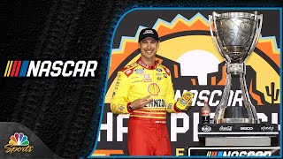 NASCAR Cup Series Victory Lane Review Championship race  Motorsports on NBC [upl. by Ennavoj]