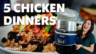 Slow Cooker Chicken  5 Easy Recipes  Get Cookin  Allrecipes [upl. by Horn]