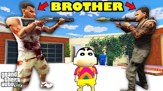 Franklin Trapped His TWIN BROTHER in GTA 5  SHINCHAN and CHOP [upl. by Harahs747]