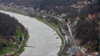 Dampfzug im Elbtal bei Königstein [upl. by Anha338]