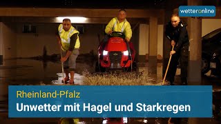 Schwere Unwetter mit Hagel und Starkregen [upl. by Riobard]