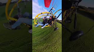 Paramotor Landing Epic Moments in the Sky 🪂✨ [upl. by Lisle]