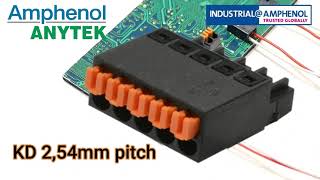 Amphenol Anytek Mini Pluggable Terminal Block quotKD 254mmquot [upl. by Harihat686]