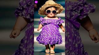 Cute Baby Fashion Show 😍 shorts cute baby fashion viralvideo ai fyp [upl. by Herries]