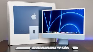 Apple iMac 24quot 2021 Unboxing amp Review [upl. by Ahsenor951]