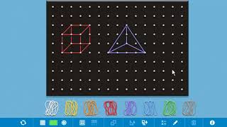 Construcción De Sólidos Geometricos En El Geoplano [upl. by Moseley97]