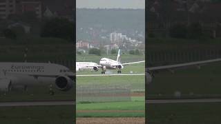 Eurowings Airbus Landing at Stuttgart Airport [upl. by Dymphia636]