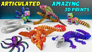 Amazing Articulated 3D Prints [upl. by Anikas]