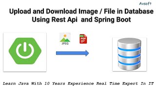 Spring boot  Upload and Download image or file using Rest API and spring boot [upl. by Araiet]