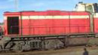 Finnish Dv12 Diesel locomotive starting in Iisalmi [upl. by Alaecim213]