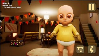 Babysitting the Creepiest Baby Ever  The Baby in YellowTheBabyInYellowGame [upl. by Fronniah]