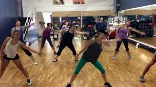 Dance Fitness Choreography Warm up by Angela Day Evans Love Runs Out [upl. by Farmelo]