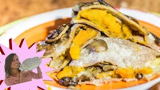 Crepes di Castagne con Zucca e Funghi  Senza Uova  Gluten Free [upl. by Ahsart]