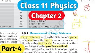 parallax method class 11 physics chapter 2 ncert explanation line by line hindi [upl. by Sairahcaz]