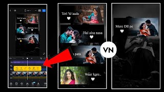 Vn Scrolling Lyrics Video Editing  Trending Photo Scrolling Lyrics Video Editing In Vn App [upl. by Zarla]