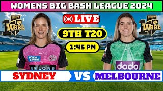 Sydney Sixers Women vs Melbourne Stars Women Live Score SYSW vs MLSW Live Wbbl Live Score [upl. by Stickney]