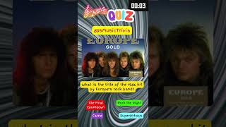 Whats Europes Hit billboardhot100 90s musicquiz 80s musictrivia shorts [upl. by Beverlie]