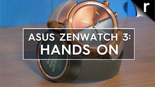 Asus ZenWatch 3 handson review [upl. by Gnart282]