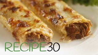 Beef Ragù Cannelloni  By RECIPE30com [upl. by Zigmund175]