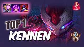 Wild Rift Kennen top 1  S10 RUSH Challenger ranked game  build [upl. by Ecire808]