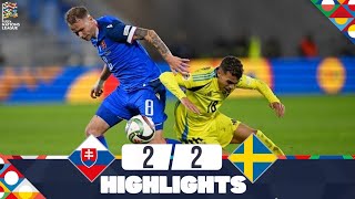 Slovakia vs Sweden 22 Highlights  UEFA Nations League  20242025 [upl. by Ahsia]