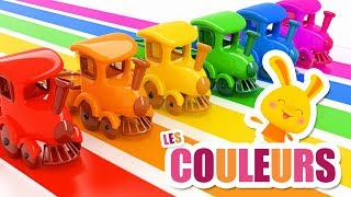 Apprendre les couleurs avec les trains  Chansons et comptines Titounis [upl. by Judus257]