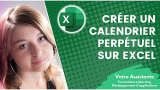 Comment créer un calendrier perpétuel sur Excel [upl. by Aynek214]