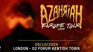 Azahriah EU Tour 2024  London [upl. by Swanson]