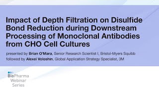 DEPTH FILTRATION ON DISULFIDE BOND REDUCTION FROM DOWNSTREAM OF MONOCLONAL ANTIBODIES FROM CHO [upl. by Erlina]