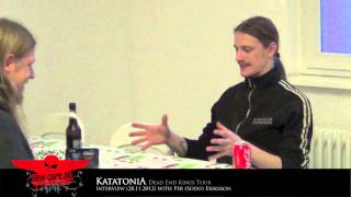 Katatonia  HD Video Interview amp Techtalk  Per quotSodoquot Eriksson 20121128 [upl. by Aicertal298]