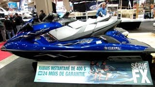 2013 Yamaha Wave Runner FX SHO Jet Ski  Walkaround  2013 Montreal Boat Show [upl. by Ninnette]