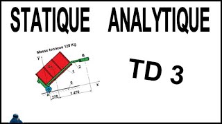 STATIQUE ANALYTIQUE TD3 [upl. by Gonagle]