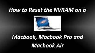 How to reset the NVRAM on a Macbook Macbook Pro and Macbook Air [upl. by Anor]