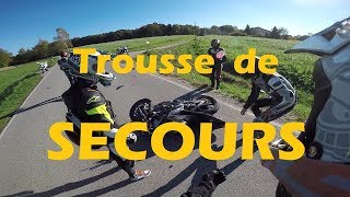 Trousse de secours pas chére et secourisme à moto PREZ Azulbrazo [upl. by Nodyarb]