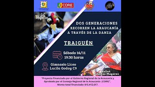 DOS GENERACIONES RECORREN LA ARAUCANIA A TRAVES DE LA DANZA [upl. by Nnazus253]