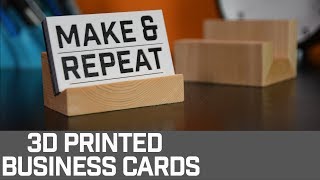 HOW TO  3D Printed Business Cards  Simple Card Holder [upl. by Rednave]