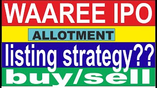 waaree energies ipo allotment time  waaree ipo allotment strategybuysell [upl. by Shena125]