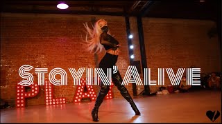 Stayin Alive  Bee Gees  Choreography by Marissa Heart  Heartbreak Heels [upl. by Nosemyaj]