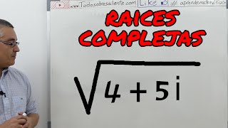 Raíces de complejos Aprende matemáticas [upl. by Ordnasela826]