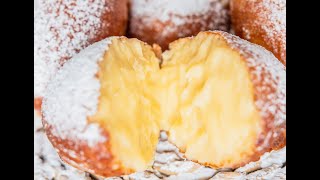 🍩🥯Berlinas rellenas con crema pastelera😍 Donuts casero🥯🍩 [upl. by Emmit]