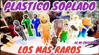 LOS JUGUETES DE PLASTICO SOPLADO MAS RAROS DE MI COLECCION  JUGUETES ANTIGUOS DE LA INFANCIA [upl. by Blus]