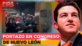 Simpatizantes de MC y Samuel García irrumpieron en Congreso de NL  Ciro Gómez Leyva [upl. by Yanal]