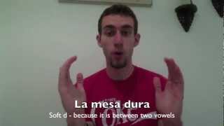 Spanish Pronunciation Tips and Tricks  Ds and Rs [upl. by Grantham]