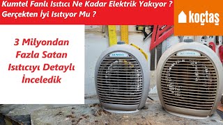 Kumtel Isıtıcı İnceleme  2000 Watt Fanlı ısıtıcı  Elektrik tüketimi Ve Isıtma Performansı Nasıl [upl. by Lamek]