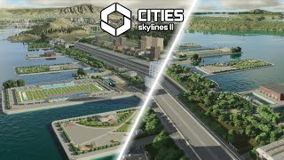 I Built a THRIVING Waterfront in Cities Skylines 2 [upl. by Amikahs]