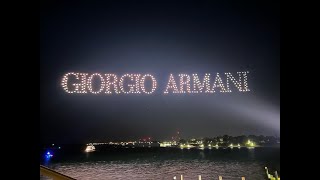 Giorgio Armani new fragrance release  Sì Intense  Drone Show Sydney [upl. by Iret]